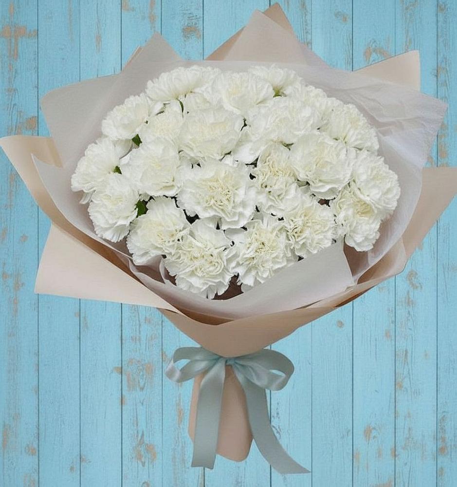 Букет цветов из: Гвоздики в Рахье