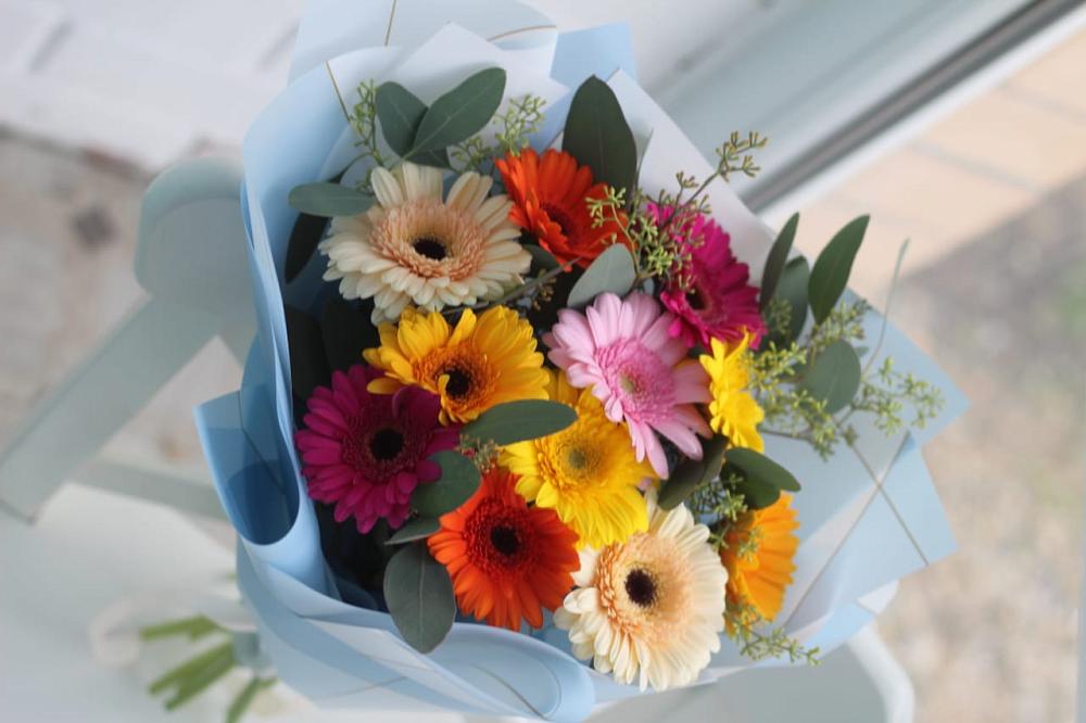 Букет цветов из: Герберы в Рахье