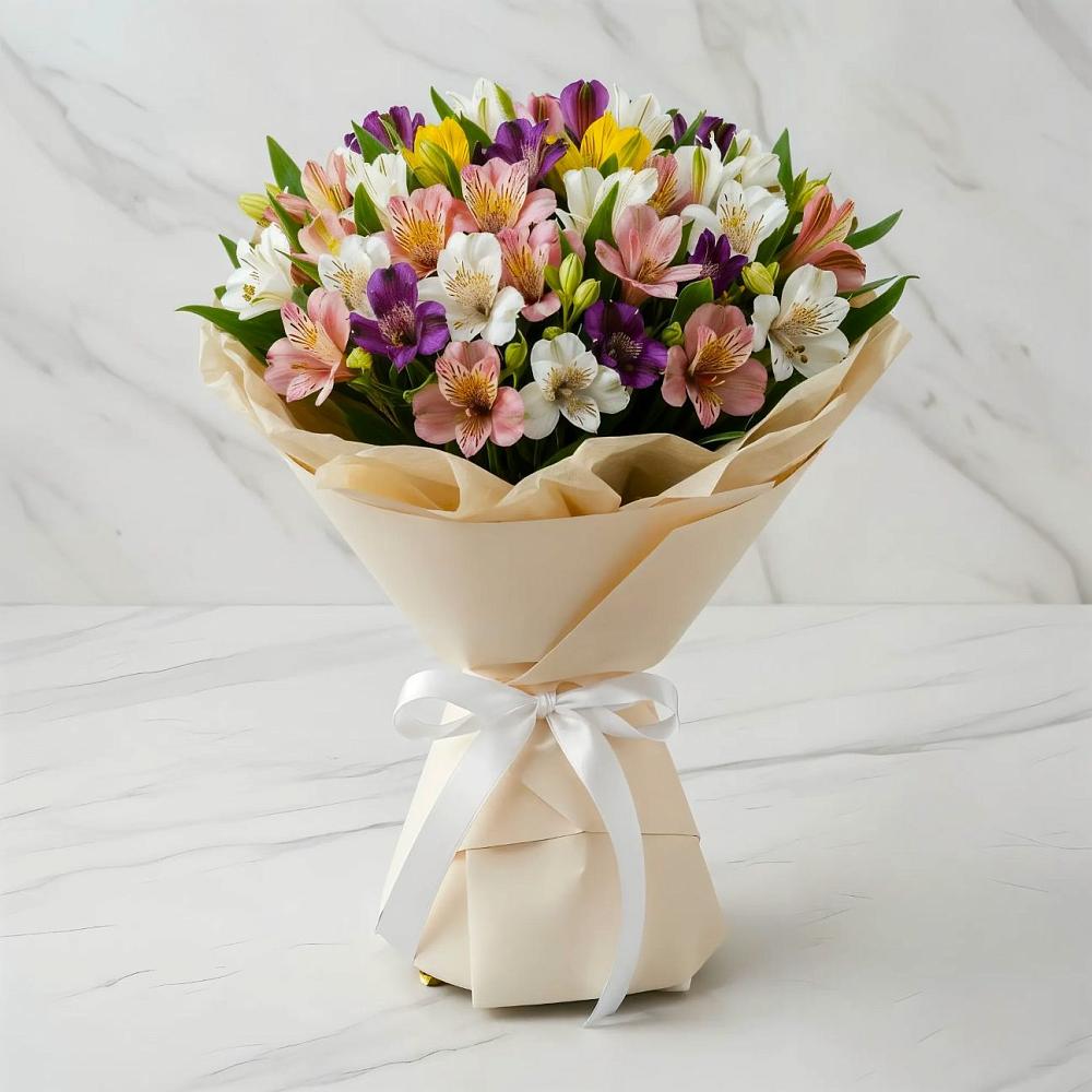 Букет цветов из: Альстромерии в Рахье