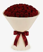 Букет 101 Бордовая роза Блэк Бакарра в Рахье