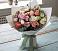 Букет цветов из: Розы, Лизиантусы и Гвоздики в Рахье