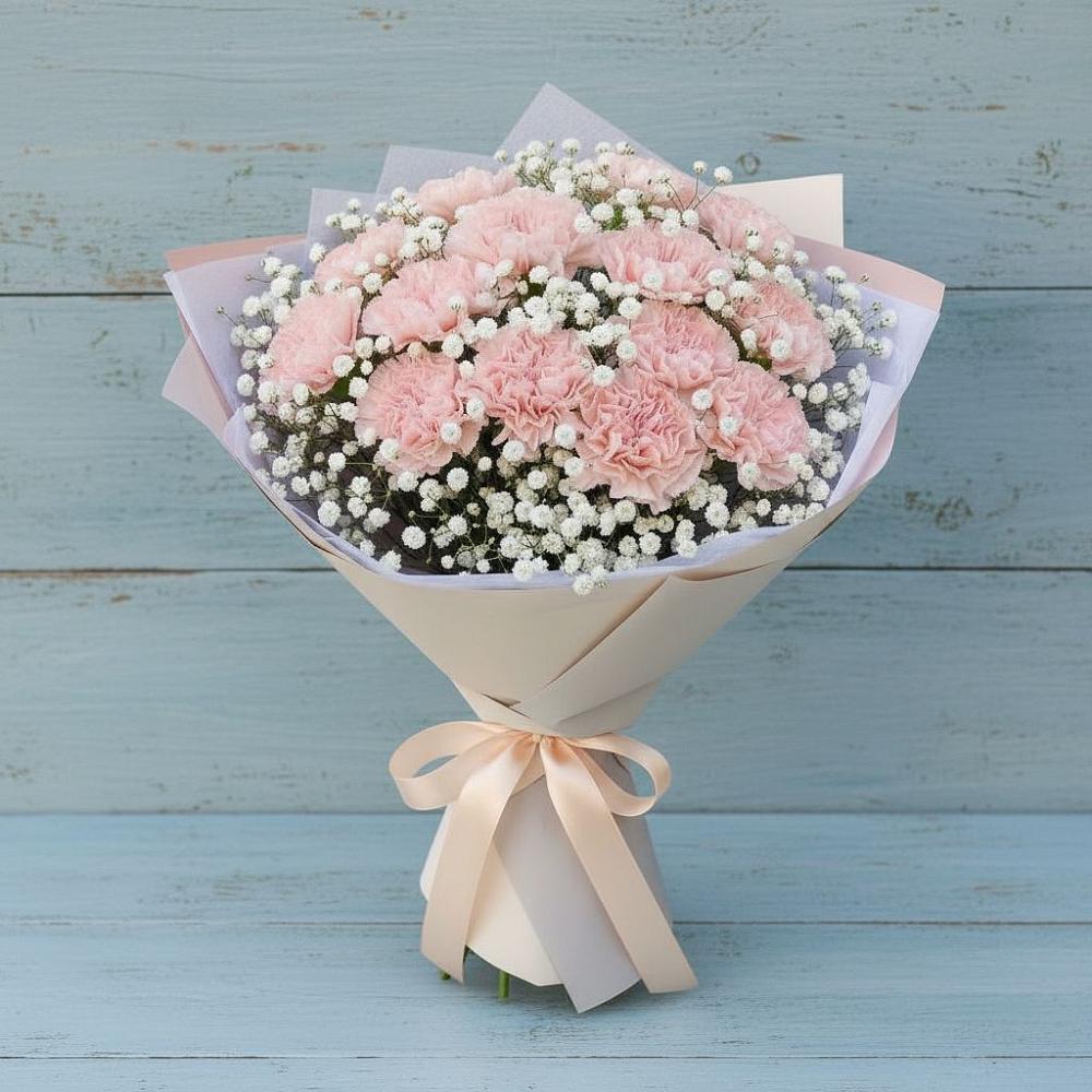 Букет цветов из: Гвоздики в Рахье