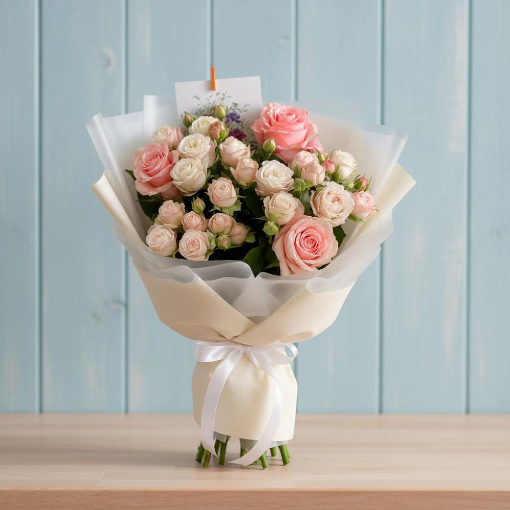 Букет цветов из: Розы в Рахье