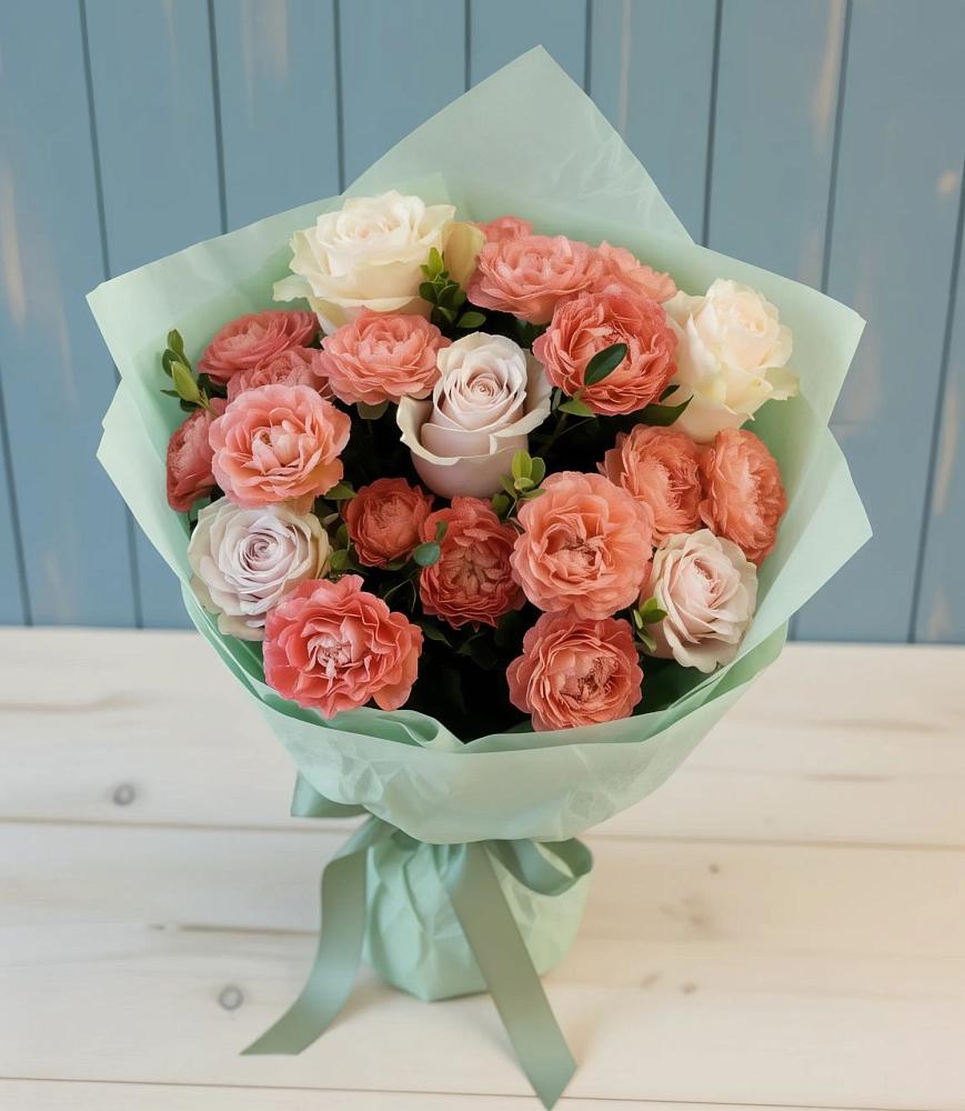 Букет цветов из: Розы в Рахье