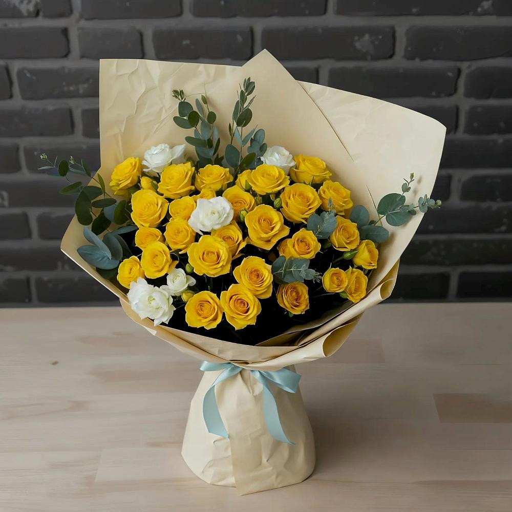 Букет цветов из: Розы в Рахье