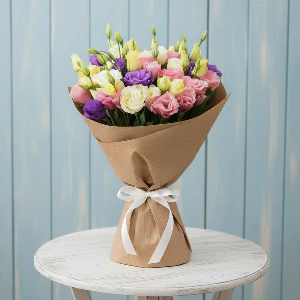 Букет цветов из: Лизиантусы в Рахье