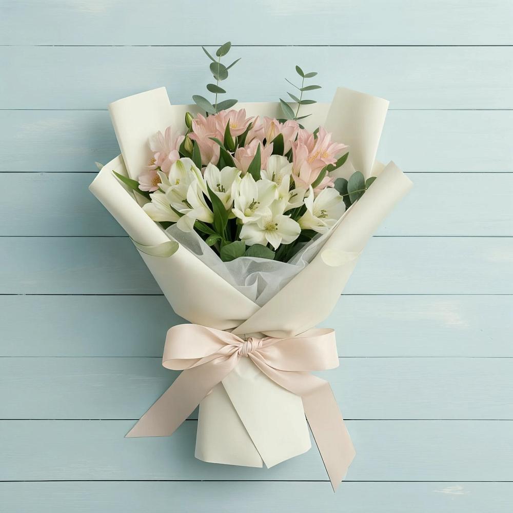 Букет цветов из: Альстромерии в Рахье