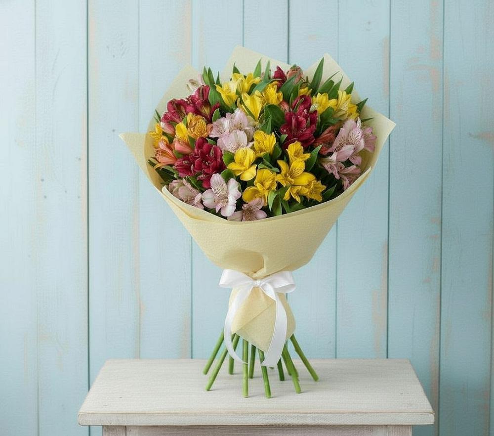 Букет цветов из: Альстромерии в Рахье