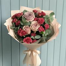 Букет цветов из:  Гвоздики и Розы #REPLACE_PRED# Рахье