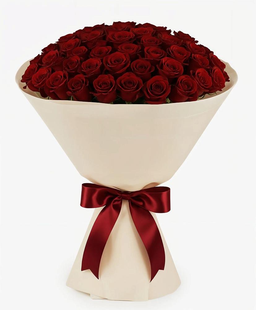 Букет 101 Бордовая роза Блэк Бакарра в Рахье