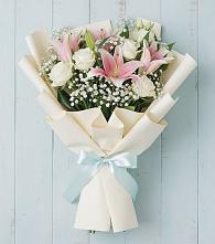 Букет цветов из:  Лилии в Рахье