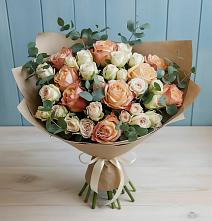 Букет цветов из:  Альстромерии и Розы #REPLACE_PRED# Рахье