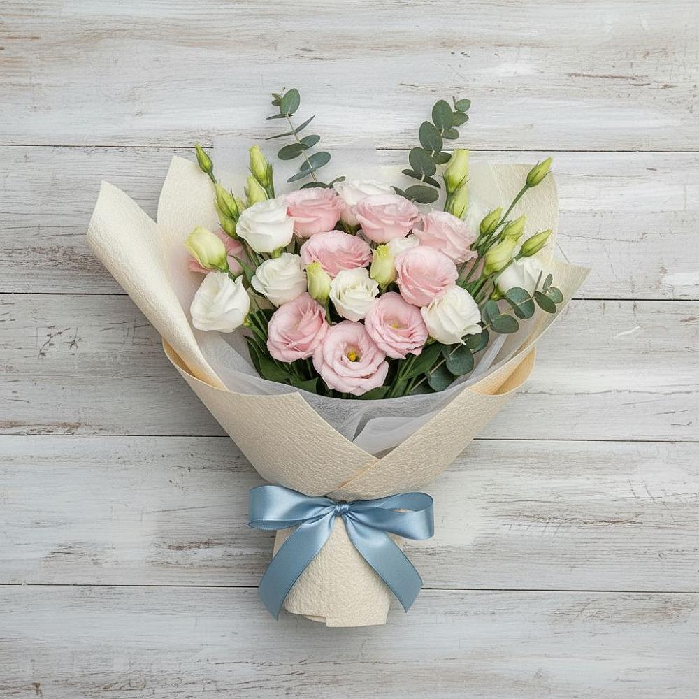 Букет цветов из: Лизиантусы в Рахье